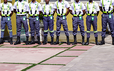 Man Guarding